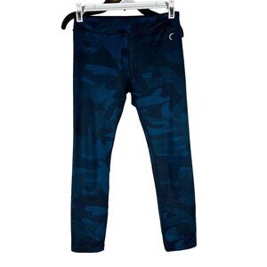 Zyia Active Blue Camo Leggings Women's Size 10N Polyester/Spandex